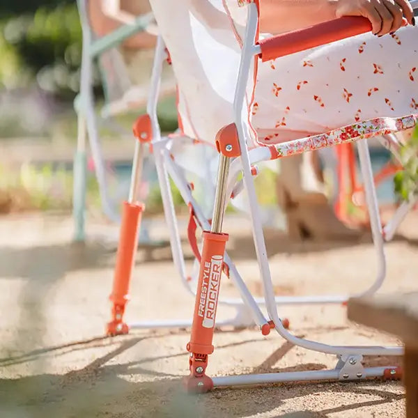 Outdoor portable rocking chair, camping chair, barbecue chair
