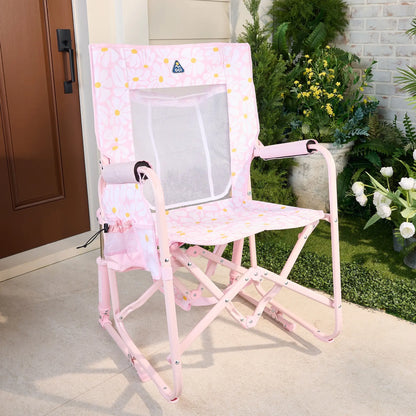 Outdoor portable rocking chair, camping chair, barbecue chair