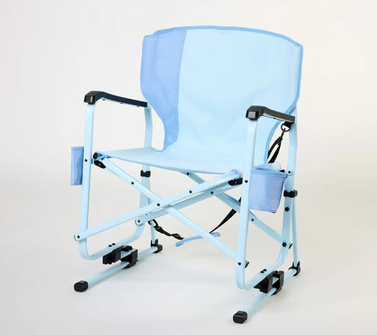 Outdoor portable rocking chair, camping chair, barbecue chair
