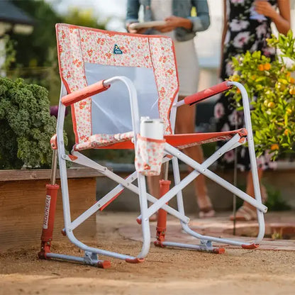 Outdoor portable rocking chair, camping chair, barbecue chair